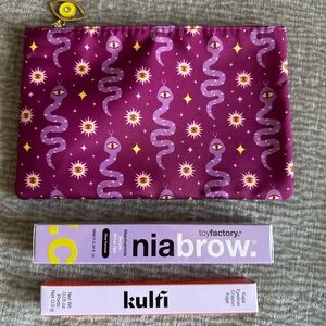 NEW Toyfactory Niabrow Brow Gel + Kulfi Kajal Eyeliner + FREE Pouch